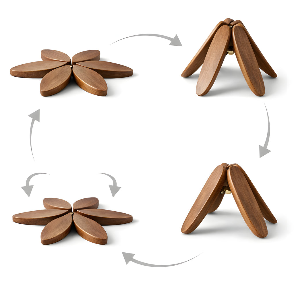 Wooden Tree Trivet Set