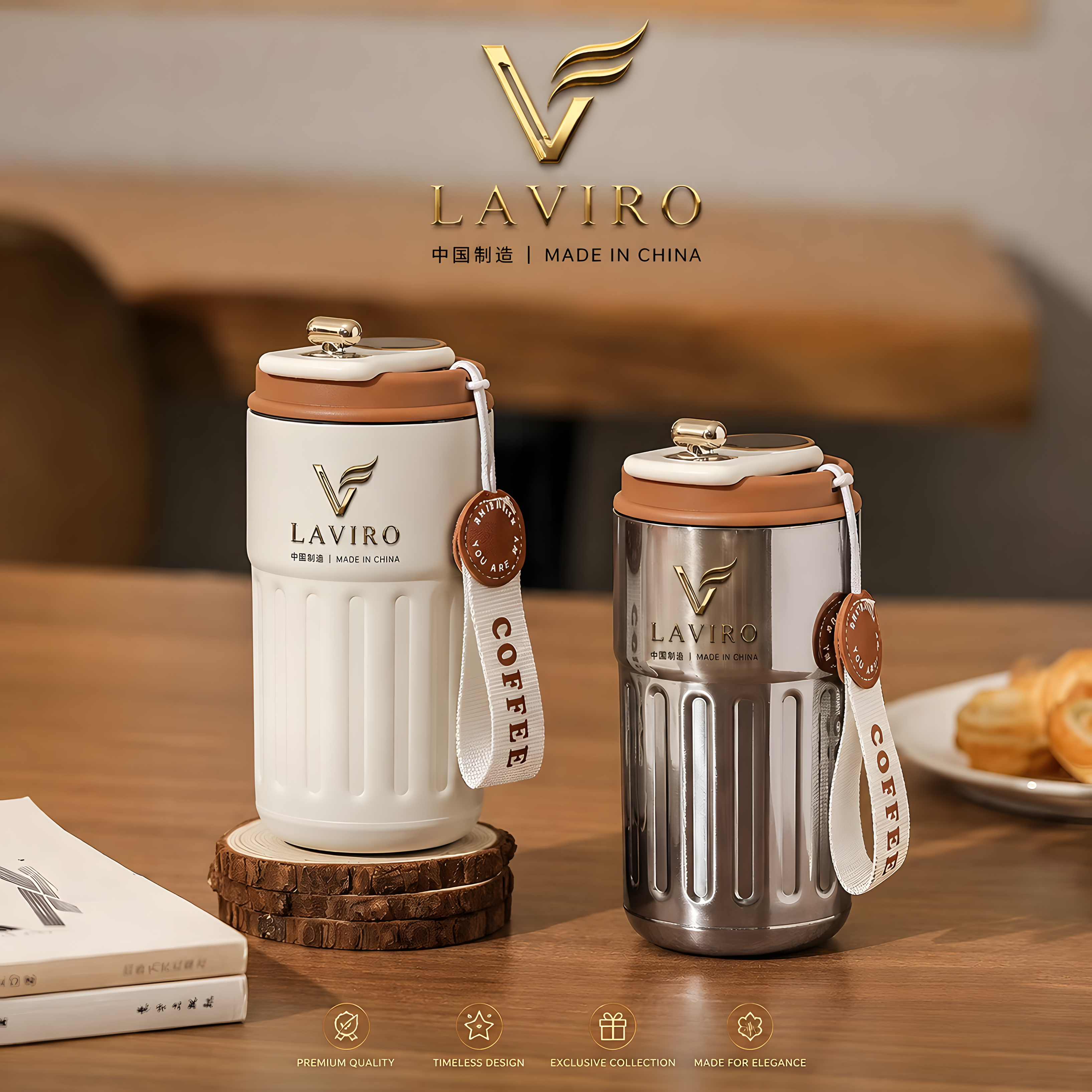 LAVIRO Premium Smart Coffee Mug with LED